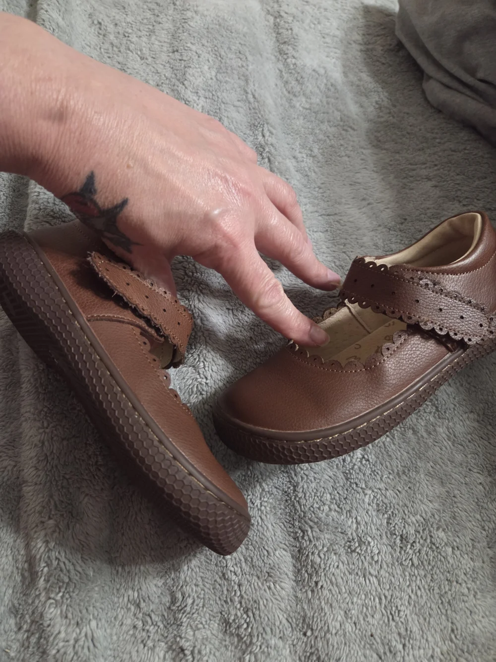 Girls Brown Mary Jane School Shoes Livie Luca 11